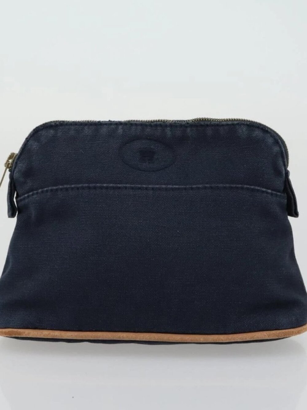 HERMES Bolide Pouch Canvas 5 Set Light Blue Orange Yellow Navy Red Auth ti3568 - Picture 6 of 16